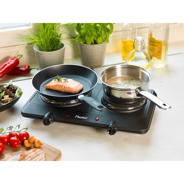 Bestron Doppelkochplatte AHP250D 2 Bestron Doppelkochplatte AHP250D – Bild 2