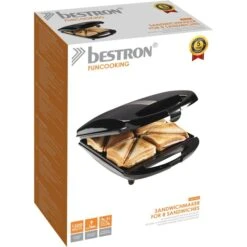 Bestron XXL Sandwichtoaster ASM13XXLZ, Sandwichmaker -Küchengeräte Bestron XXL Sandwichtoaster ASM13XXLZ Sandwichmaker@@1820340 3