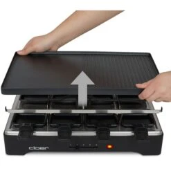 Cloer Raclettegrill 6446 Mit Beidseitig Verwendbarer Grillplatte -Küchengeräte Cloer Raclettegrill 6446 mit beidseitig verwendbarer Grillplatte@@1675961 3
