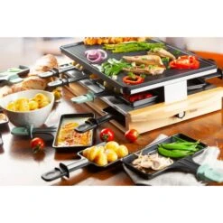 Domo Bamboo D09246G, Raclette -Küchengeräte Domo Bamboo D09246G Raclette@@1794917 18