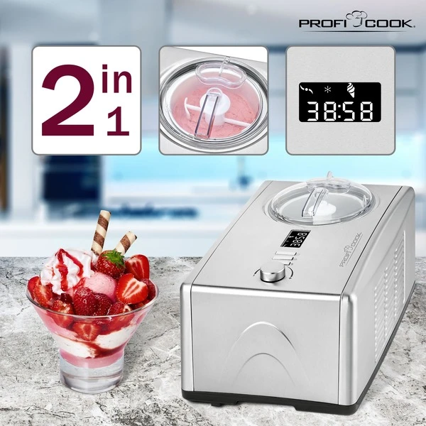 ProfiCook 2in1 - Eiscremeautomat Und Joghurtmaker PC-ICM 1091 N, Eismaschine 4 ProfiCook 2in1 - Eiscremeautomat Und Joghurtmaker PC-ICM 1091 N, Eismaschine – Bild 4