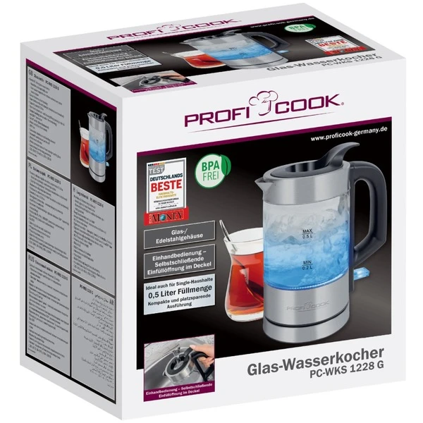 ProfiCook Glas-Wasserkochher PC-WKS 1228 G, Wasserkocher 3 ProfiCook Glas-Wasserkochher PC-WKS 1228 G, Wasserkocher – Bild 3