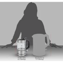ProfiCook Glas-Wasserkochher PC-WKS 1228 G, Wasserkocher 13 ProfiCook Glas-Wasserkochher PC-WKS 1228 G, Wasserkocher -Küchengeräte ProfiCook Glas Wasserkochher PC WKS 1228 G Wasserkocher@@1862960 6