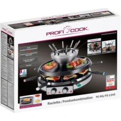 ProfiCook 2in1 Raclette Grill & Fondueset PC RG/FD 1245 -Küchengeräte ProfiCook 2in1 Raclette Grill Fondueset PC RG FD 1245@@1864176 3