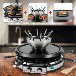 ProfiCook 2in1 Raclette Grill & Fondueset PC RG/FD 1245 -Küchengeräte ProfiCook 2in1 Raclette Grill Fondueset PC RG FD 1245@@1864176 4