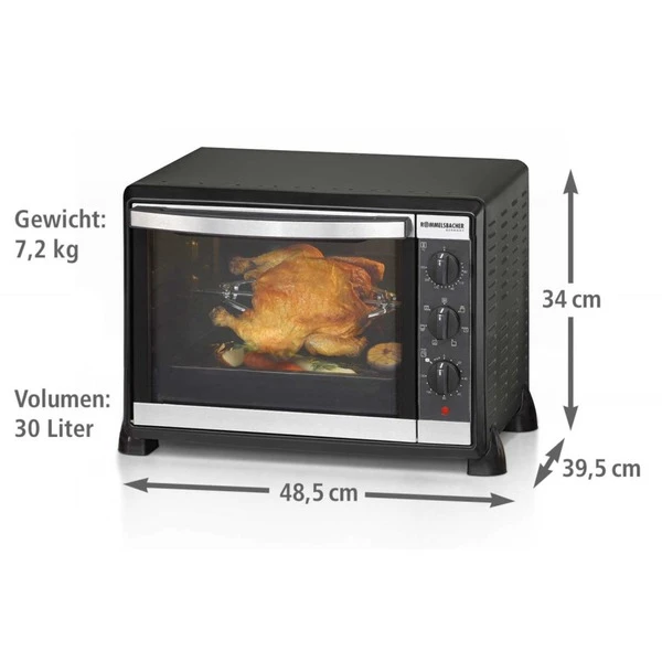 Rommelsbacher Back & Grill Ofen Mit Umluft BG 1550, Mini-Backofen 8 Rommelsbacher Back & Grill Ofen Mit Umluft BG 1550, Mini-Backofen – Bild 8