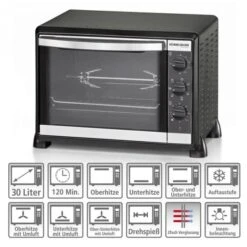 Rommelsbacher Back & Grill Ofen Mit Umluft BG 1550, Mini-Backofen 19 Rommelsbacher Back & Grill Ofen Mit Umluft BG 1550, Mini-Backofen -Küchengeräte Rommelsbacher Back Grill Ofen mit Umluft BG 1550 Mini Backofen@@9gbjdq07 8