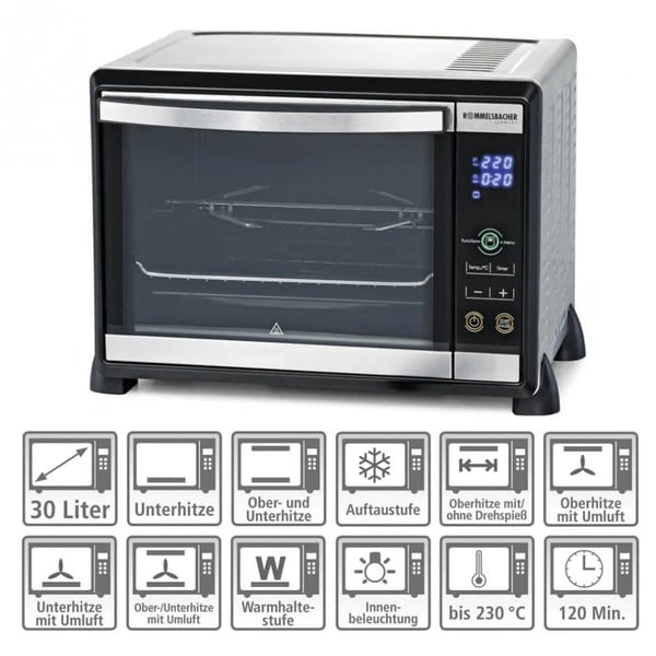 Rommelsbacher Back- Und Grillgerät BGE 1580/E, Mini-Backofen – Bild 14