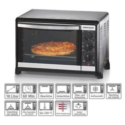 Rommelsbacher Kleinbackofen Mit Umluft BG 1055/E, Mini-Backofen -Küchengeräte Rommelsbacher Kleinbackofen mit Umluft BG 1055 E Mini Backofen@@9gbjdq10 10
